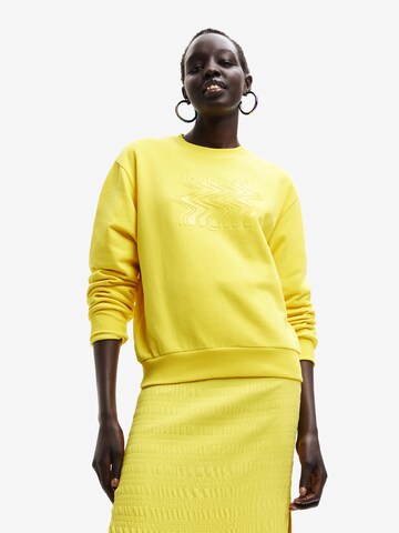 Desigual Sweatshirt 'Mambo' in Yellow: front