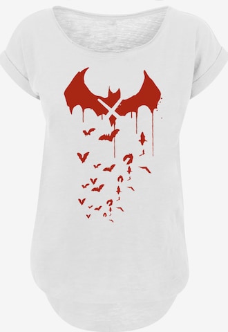 F4NT4STIC T-Shirt 'DC Comics Batman Arkham Knight Bats X Drip' in Weiß: Vorderseite