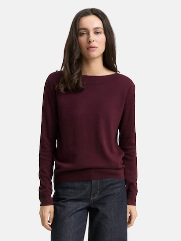 TOM TAILOR Sweater in Red: front