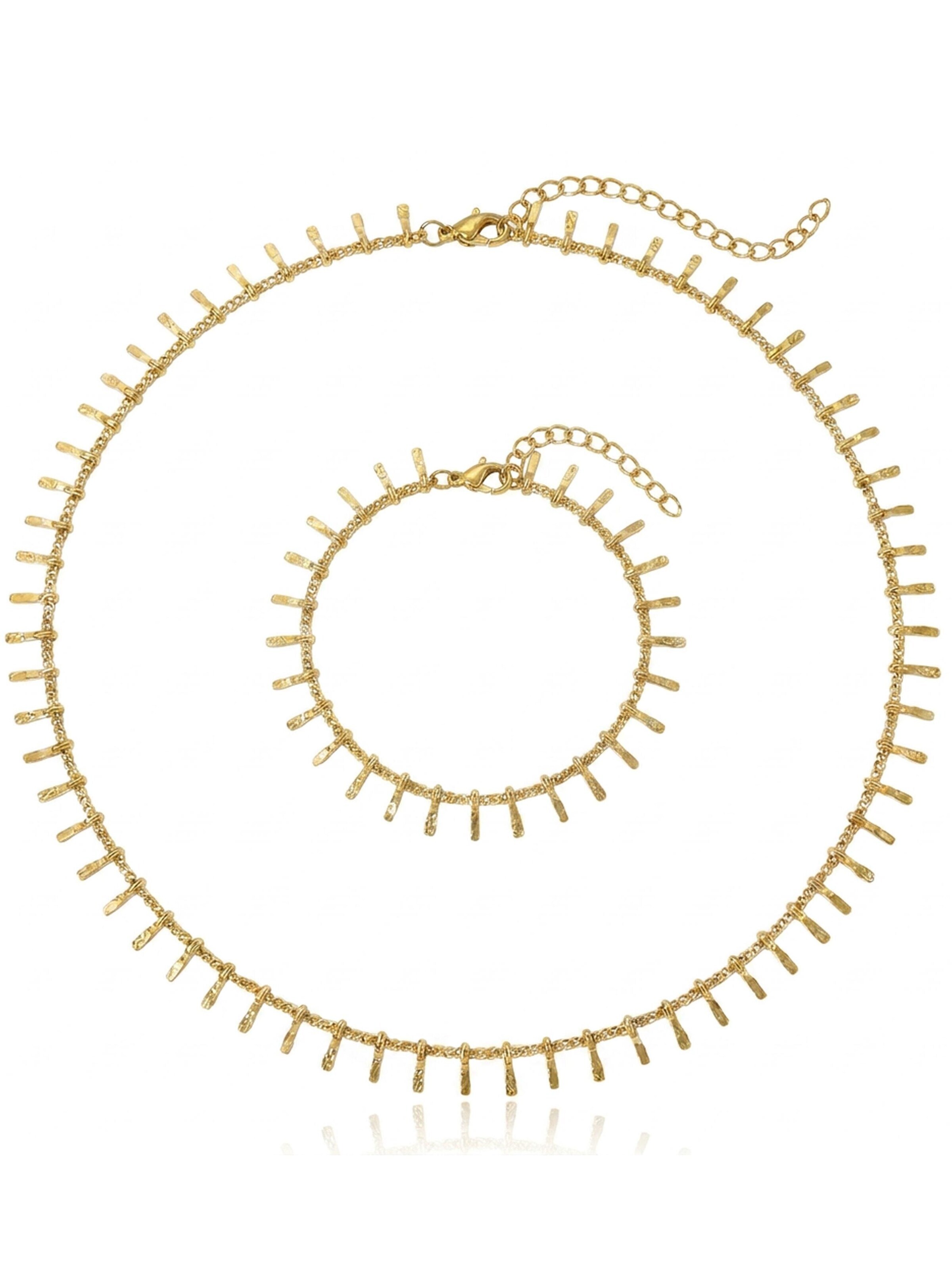 Parure de bijoux 'GAIA' Kamiko en or : devant