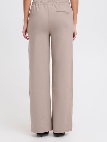 ICHI Wide leg Broek 'Kate' in Roze