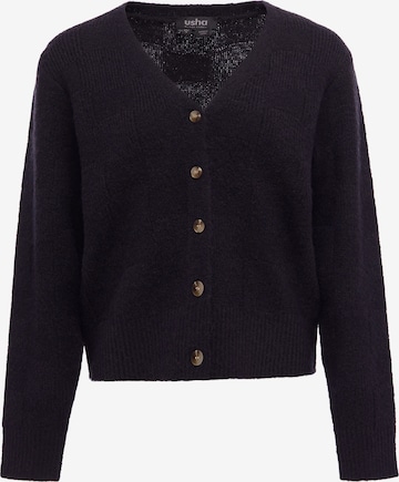 usha BLACK LABEL - Cárdigan en negro: frente
