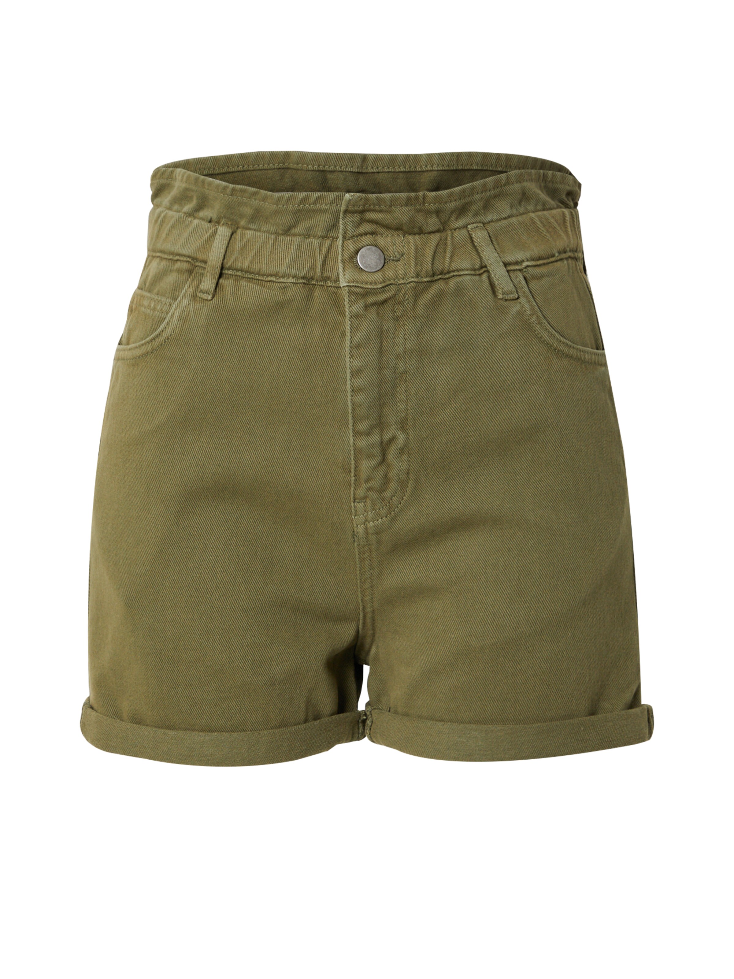 ABOUT YOU Regular Trousers 'Leona' in Green: front