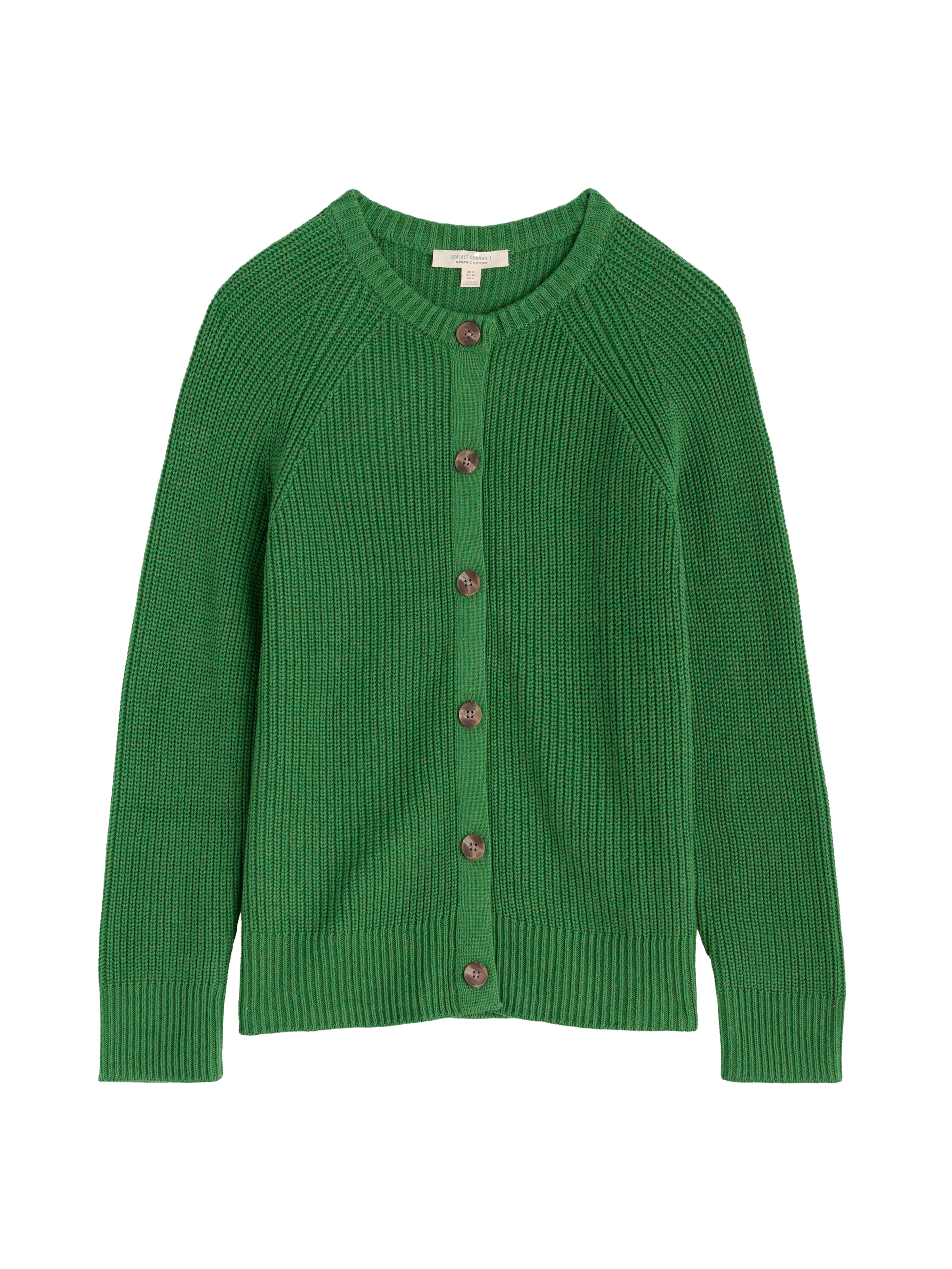 Cardigan 'Potters Meadow' Seasalt Cornwall en vert : devant