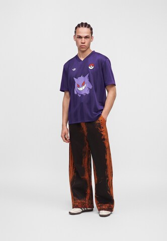 ADIDAS ORIGINALS Широки крачоли Панталон 'Adilenium 6' в оранжево: отпред