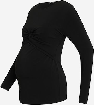 Attesa - Camiseta en negro: frente