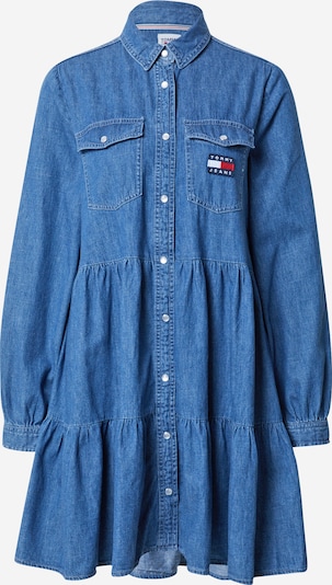 Tommy Jeans Shirt Dress in Blue denim / Red / White, Item view