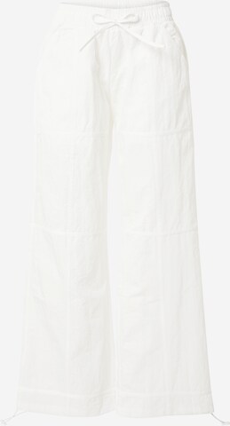 Nasty Gal Wide leg Pants in White: front