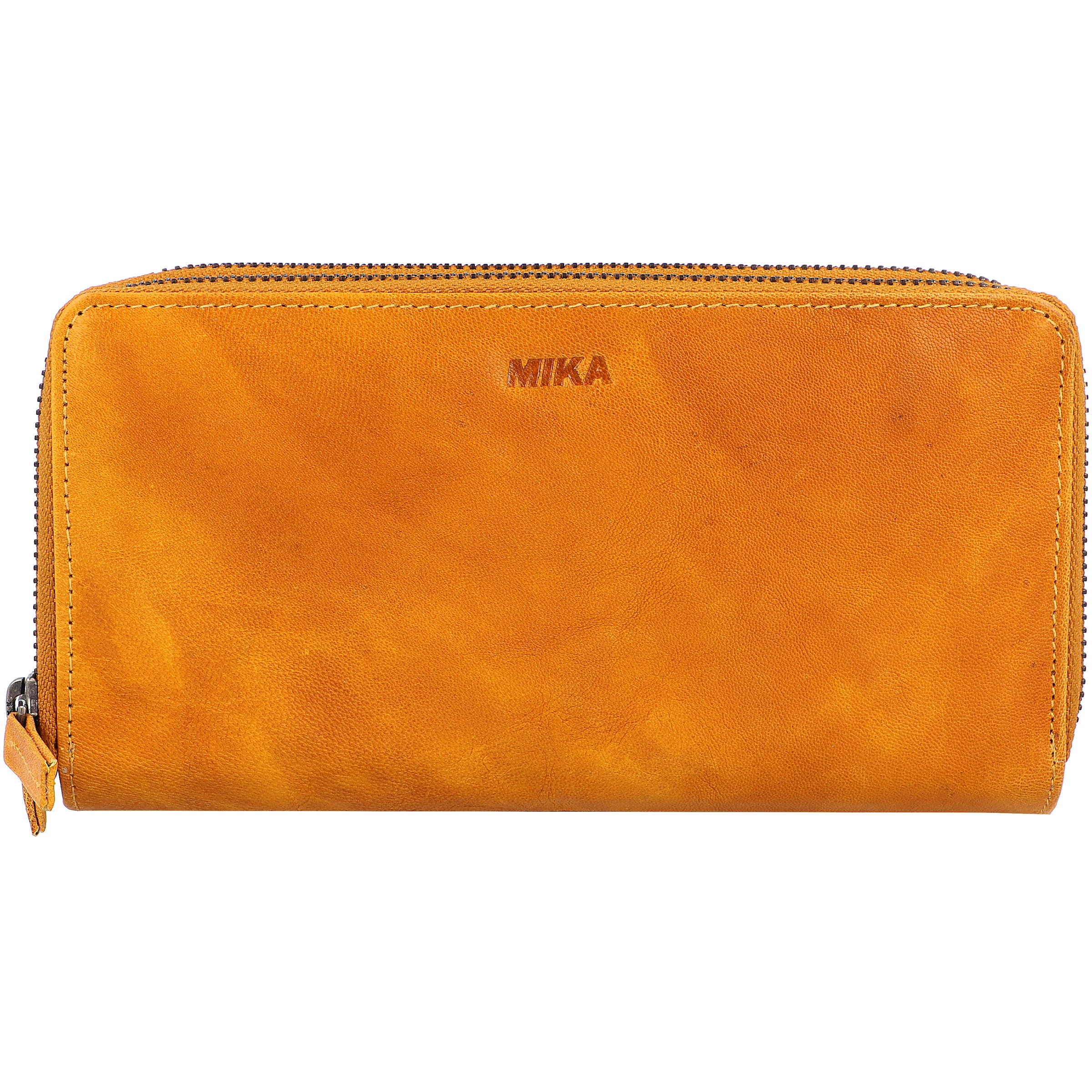 MIKA Wallet in Yellow: front