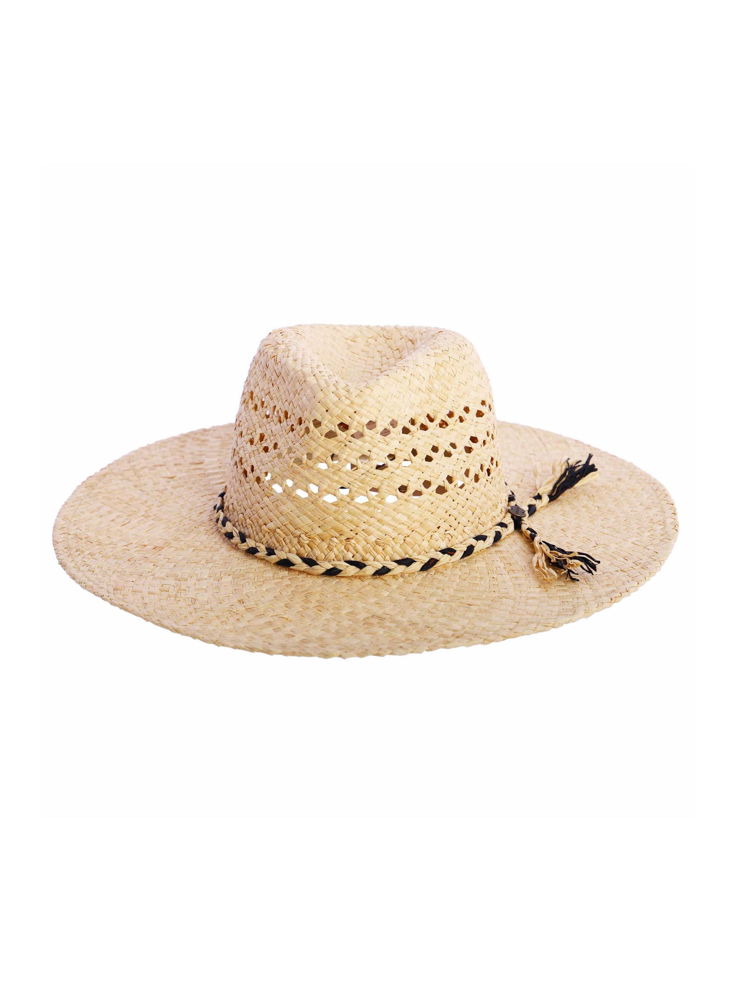 Amichi - Sombrero 'Sombrero para mujer Cireeen de fibras naturales trenzadas' en beige: frente