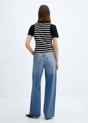 MANGO Wide leg Jeans 'Mermaid' in Blue