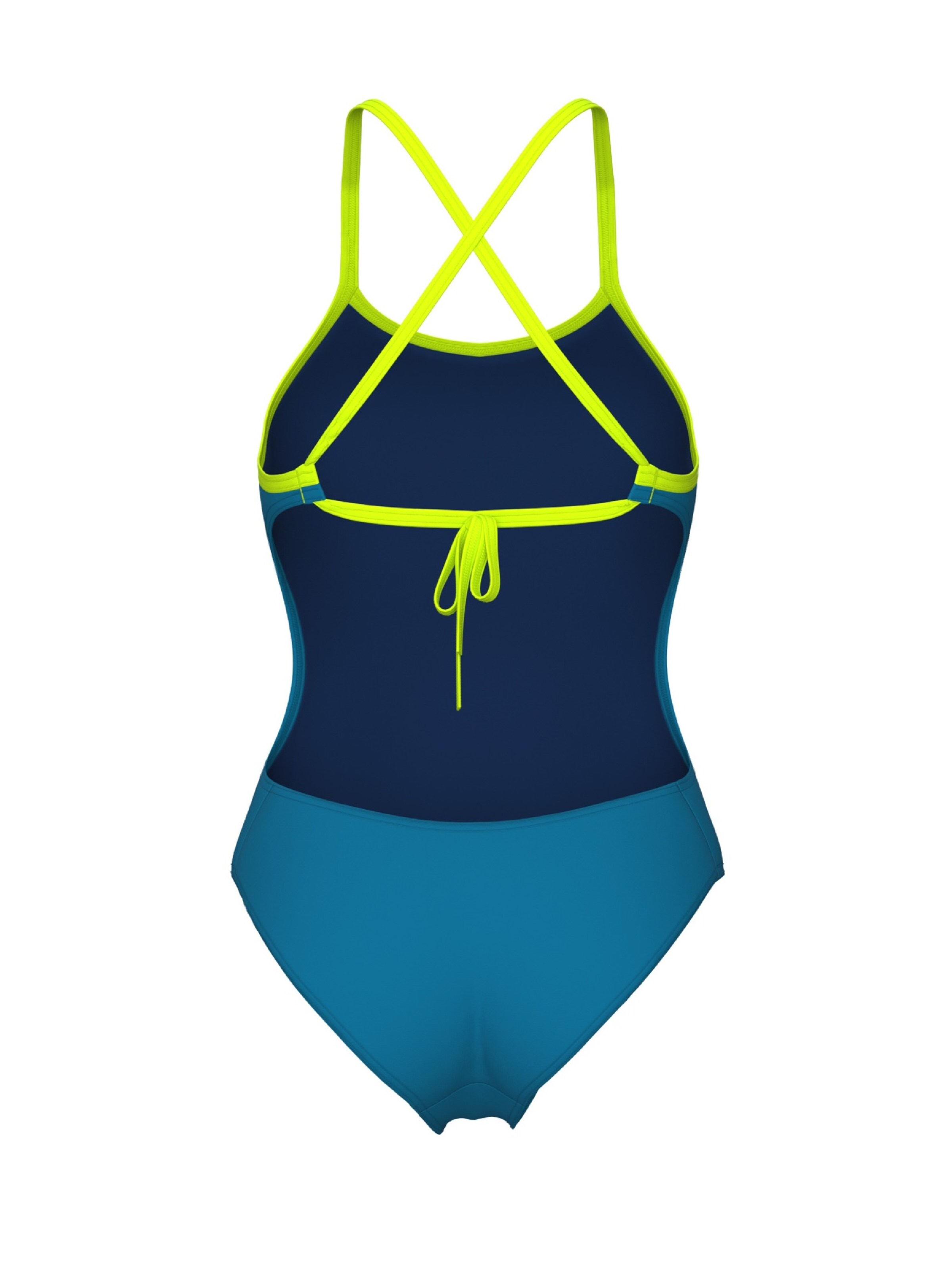 ARENA Bustier Badeanzug 'TIE BACK SOLID' in Grün