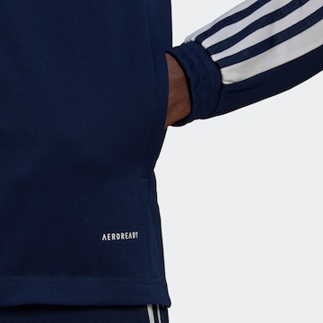 ADIDAS SPORTSWEAR Athletic Zip-Up Hoodie 'Squadra 21' in Blue