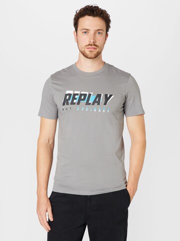 REPLAY T-Shirt in Grau: predná strana