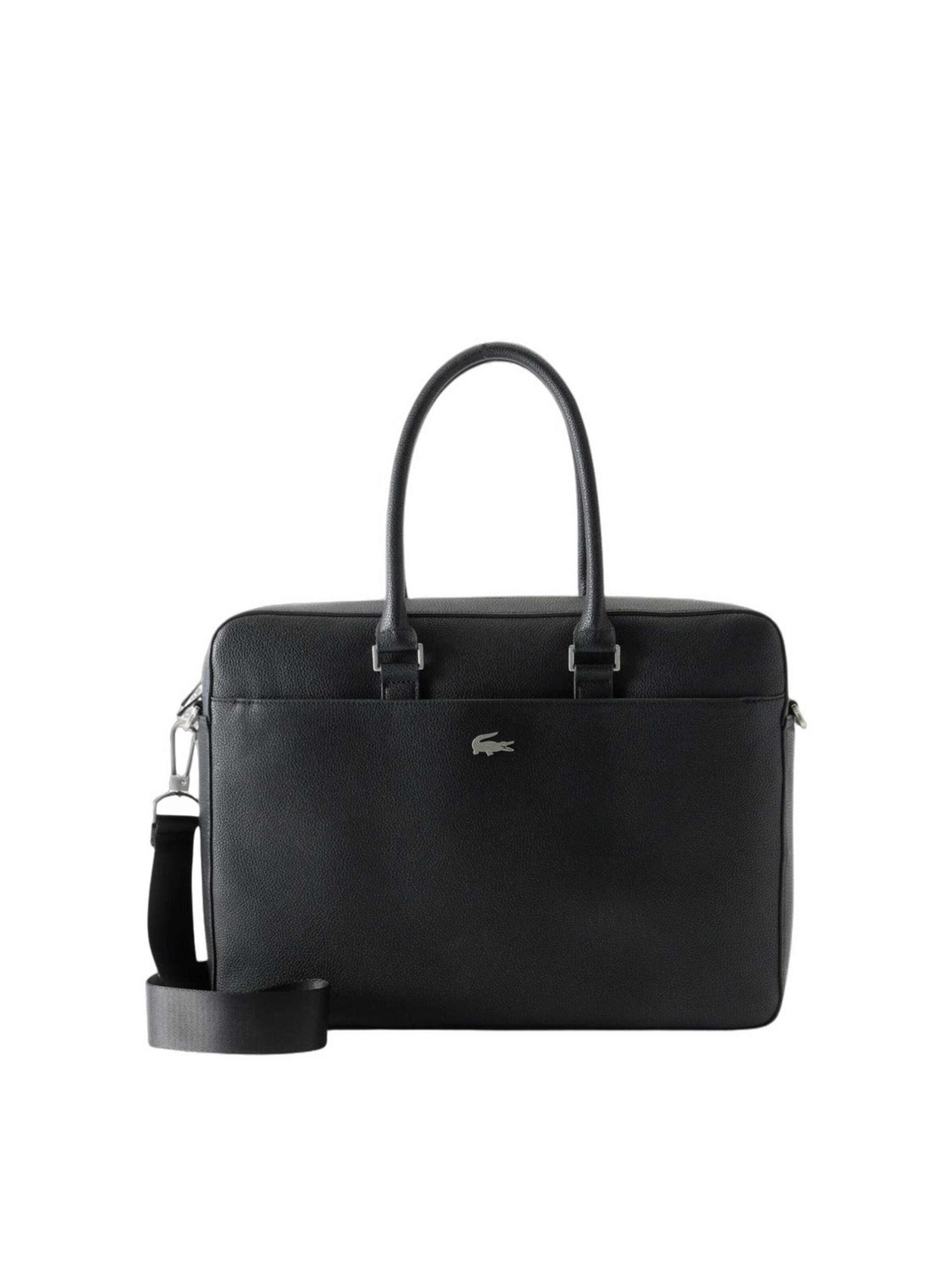 LACOSTE - Messenger 'Lacoste Homme Sac Ordinateur Noir' en negro: frente