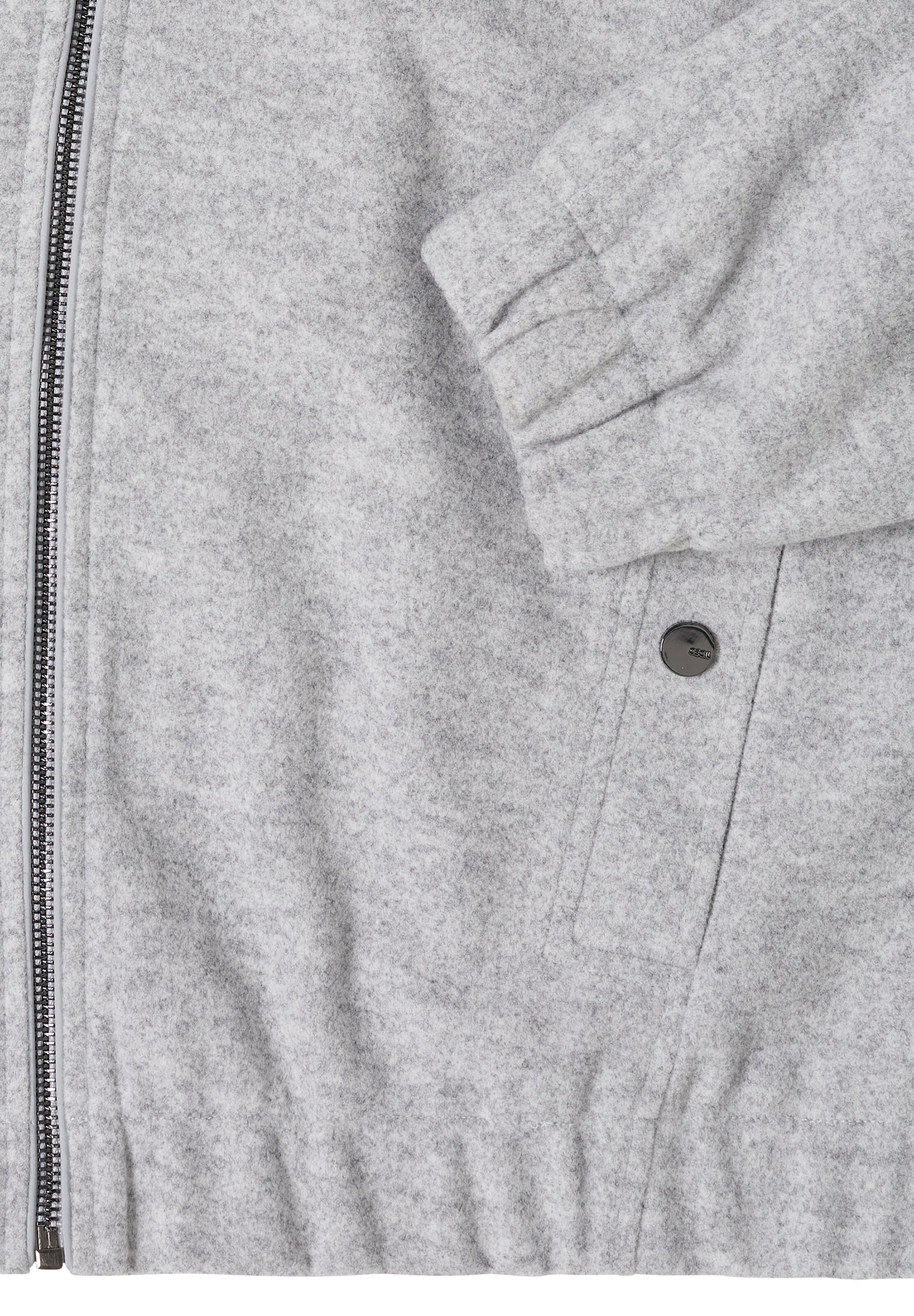 CECIL Zip-Up Hoodie in Grey
