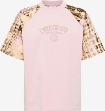 Carlo Colucci T-Shirt 'Felicetti' in Pink: Vorderseite