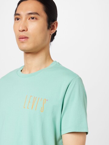 LEVI'S ® Regular Shirt 'Graphic Crewneck Tee' in Green