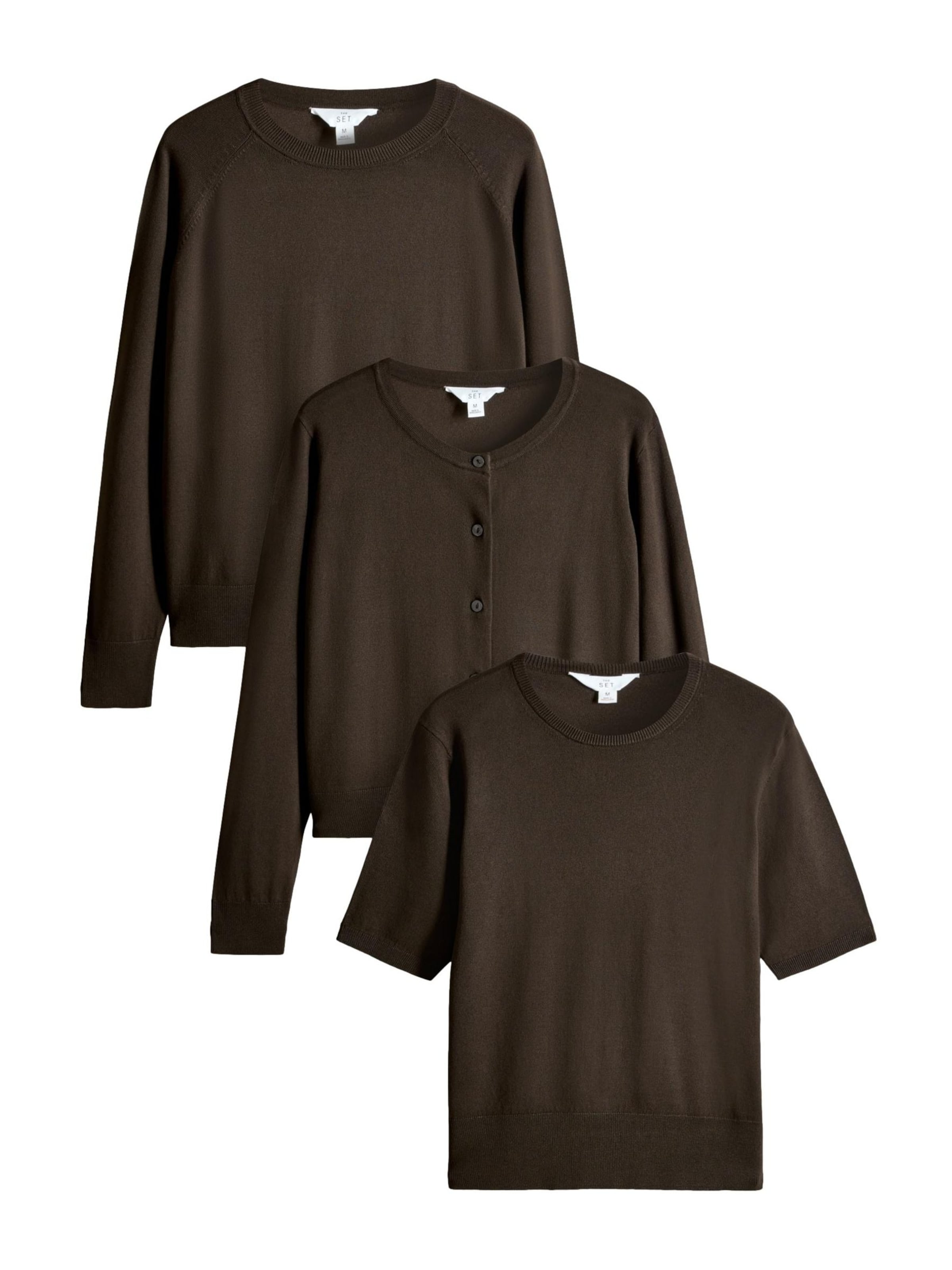 brūns The Set Džemperis: no priekšpuses