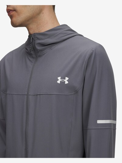 UNDER ARMOUR Athletic Jacket in Dark grey / White, Item view