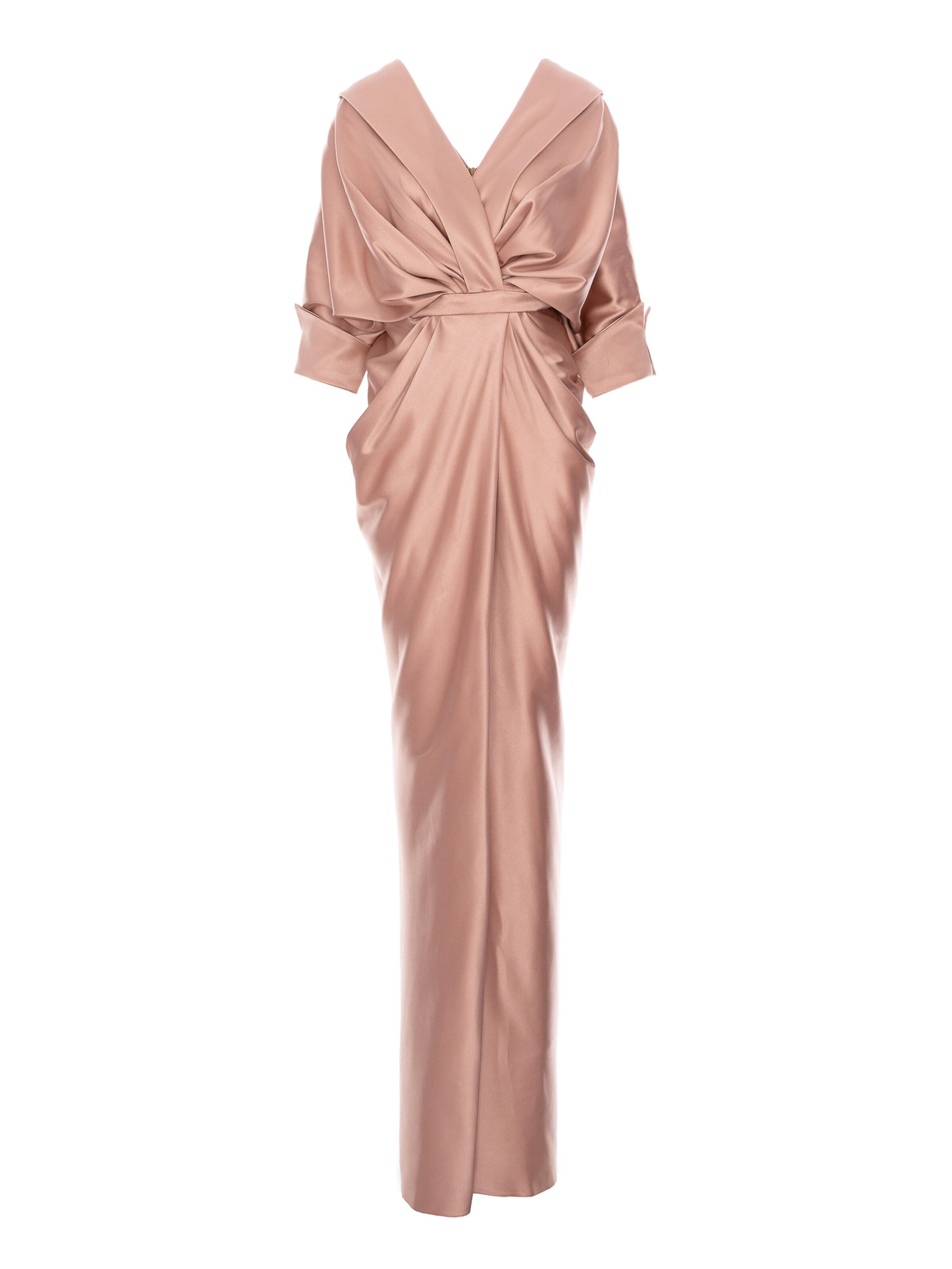 acob a porter Festkjole i beige: forside
