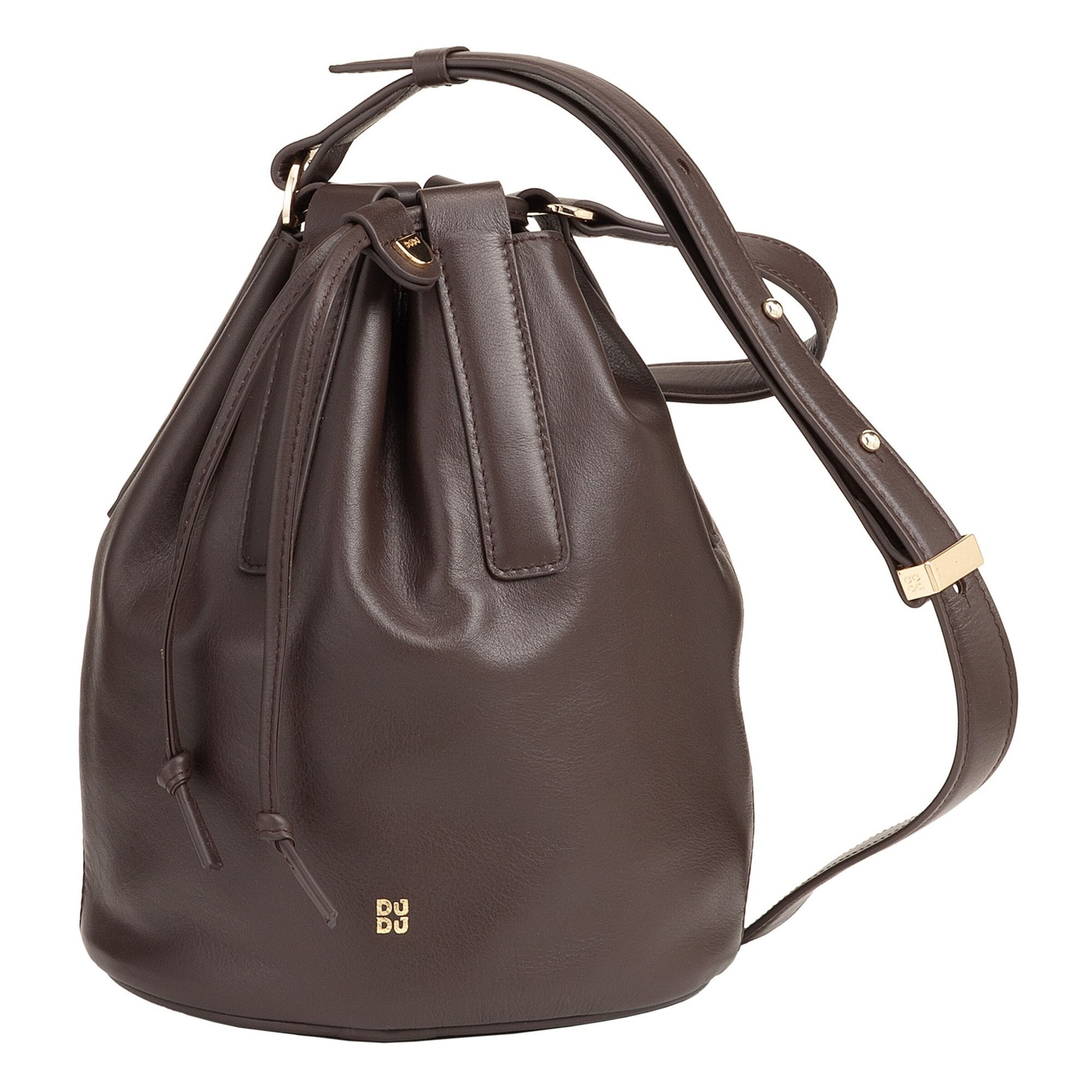 Borsa a sacco 'Filicudi ' di DuDu in marrone: frontale