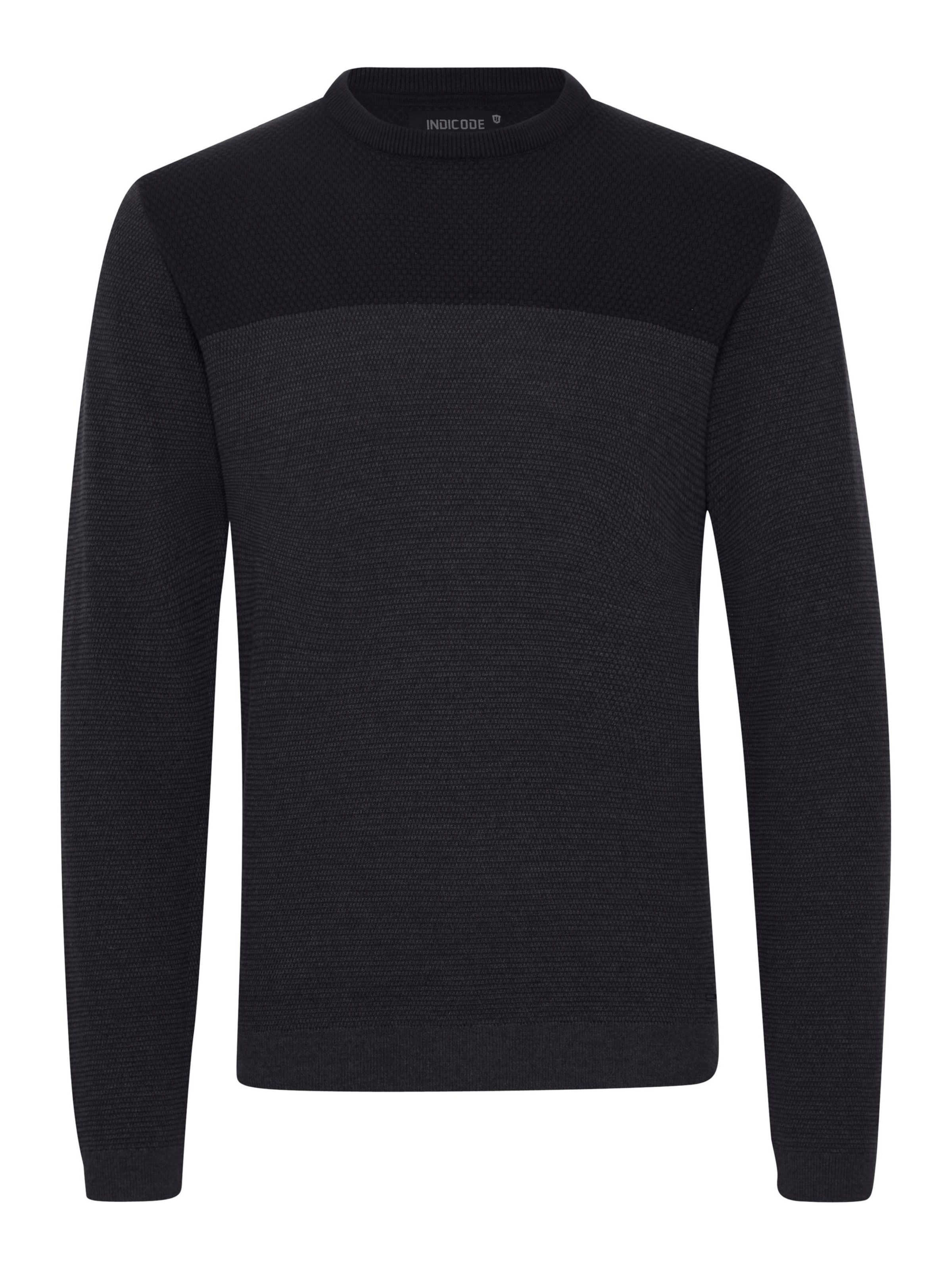 INDICODE JEANS Pullover in Schwarz: Vorderseite