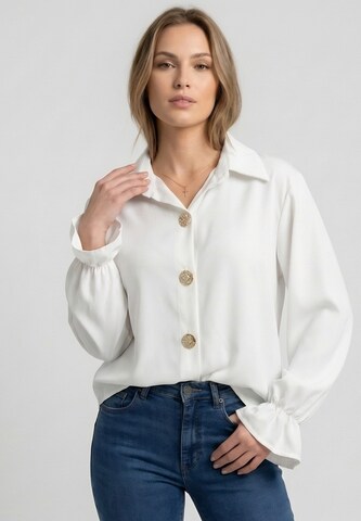 Elara Blouse in White
