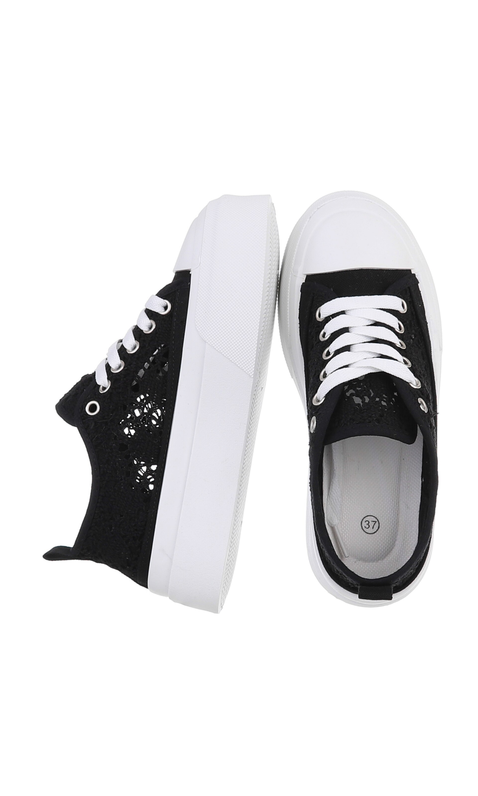 Ital-Design Sneaker in Schwarz