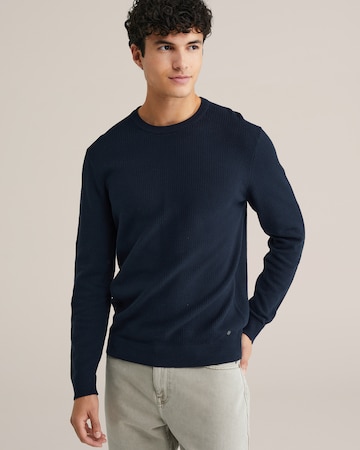 Pulover de la WE Fashion pe albastru: față