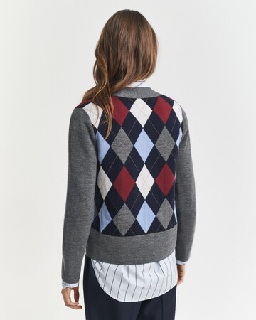 GANT Gebreid vest in Grijs