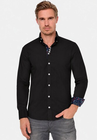 Chemise Rusty Neal en noir : devant
