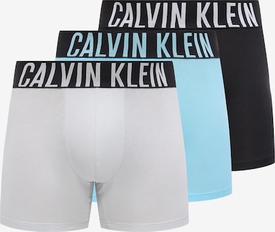 Boxer trumpikės iš Calvin Klein Underwear, spalva – dangaus žydra / šviesiai pilka / juoda / balta, Prekių apžvalga