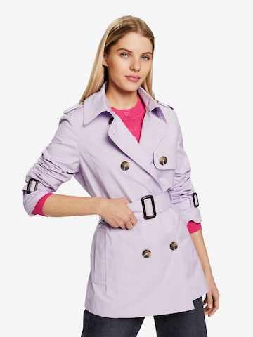 ESPRIT Between-Seasons Coat in Purple: front