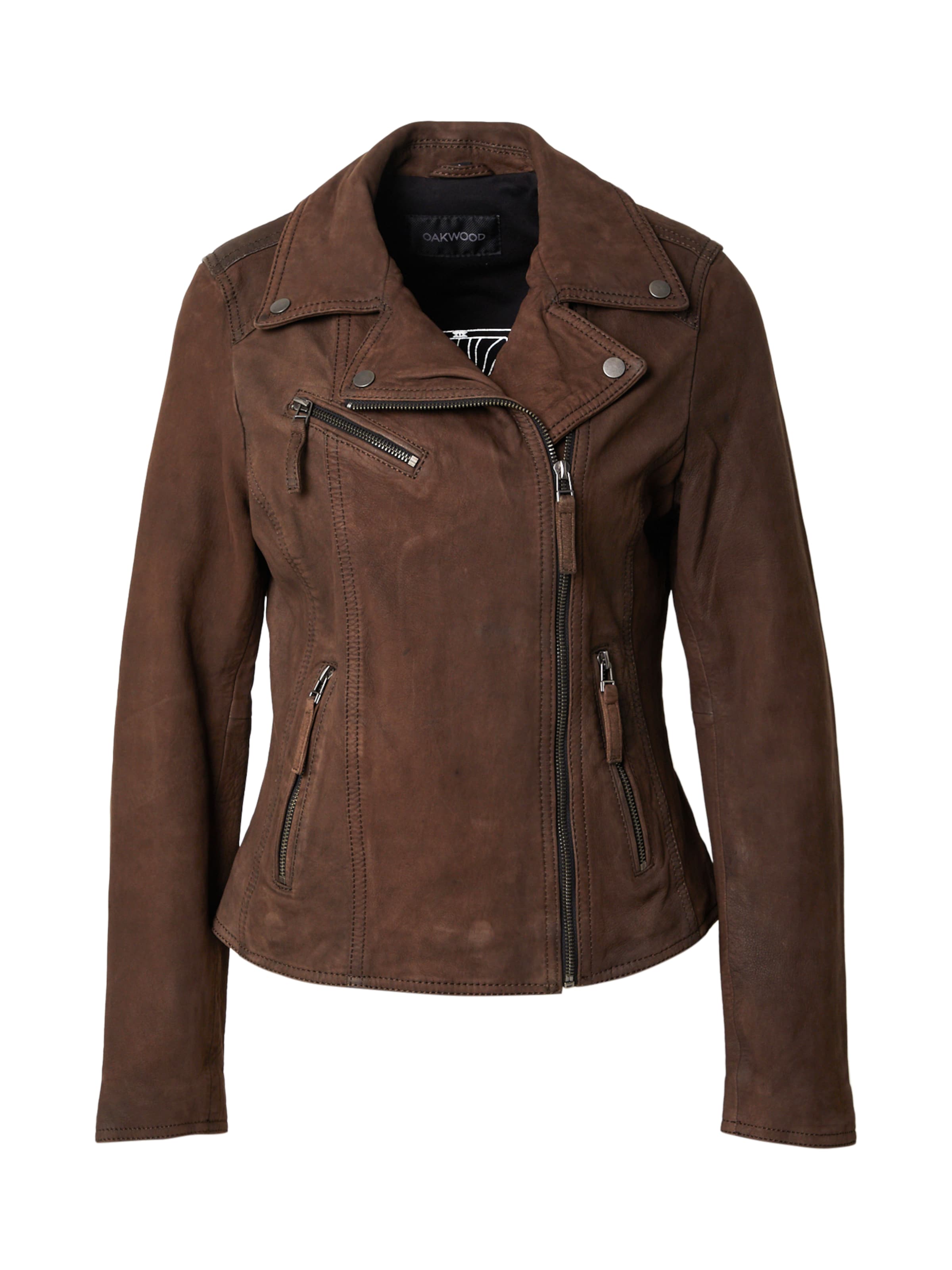 OAKWOOD Overgangsjakke 'CLIPS' i brun: forside