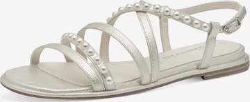 Sandales à lanières Tamaris en blanc : devant