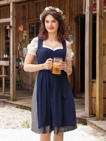 Yesfashion Dirndl‌‌‌ in Blau