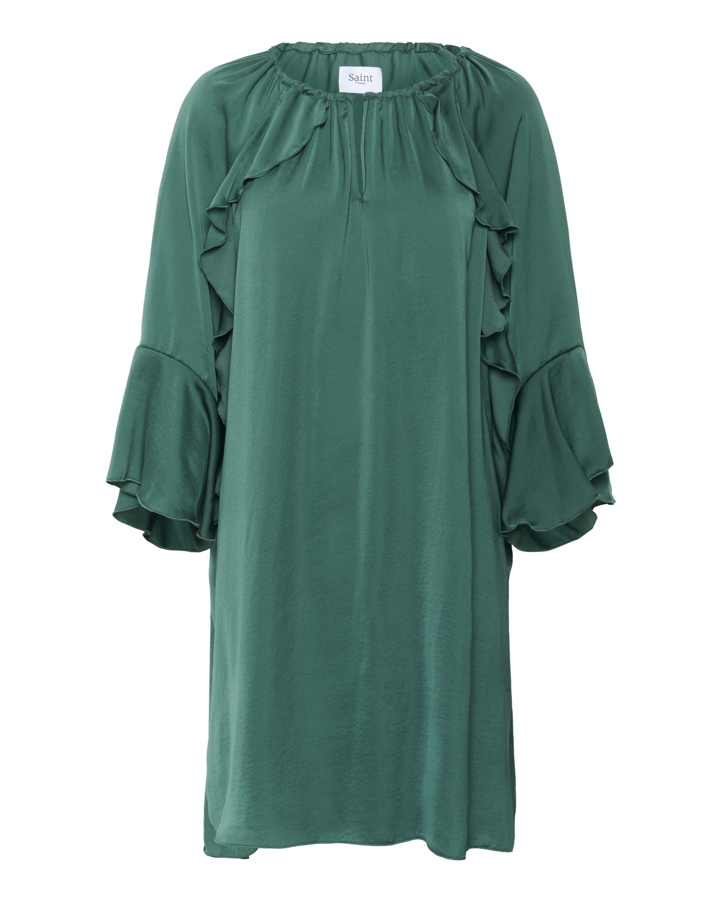 SAINT TROPEZ - Vestido en verde: frente