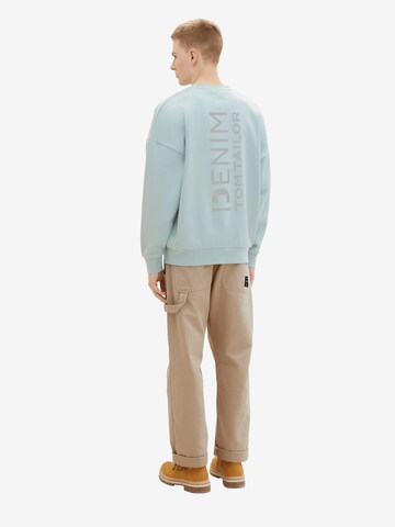 TOM TAILOR DENIM Sweatshirt in Blau