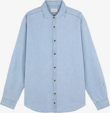 Coupe regular Chemise 'Ralph K' Scalpers en bleu : devant