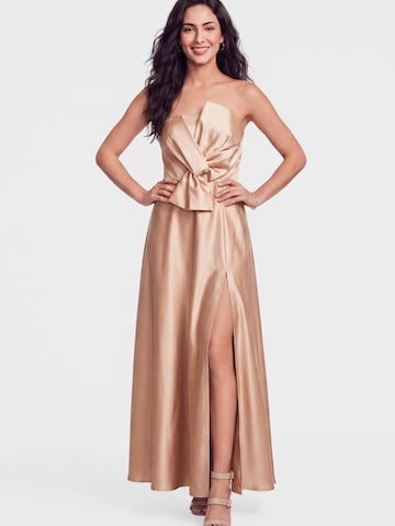 Ombre Abendkleid‌‌‌‌‌‌‌‌‌ in Gold: Vorderseite
