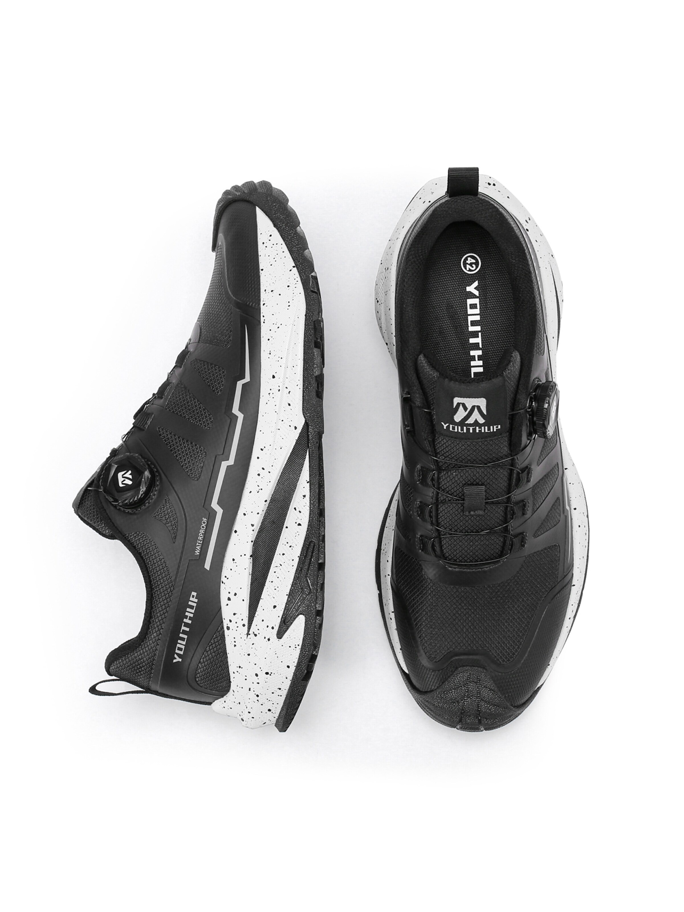 YOUTHUP Athletic Shoes 'Steigpfad' in Black