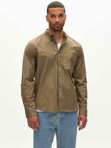 GABBA Regular Fit Skjorte 'Bent Reg Ox' i grøn: forside