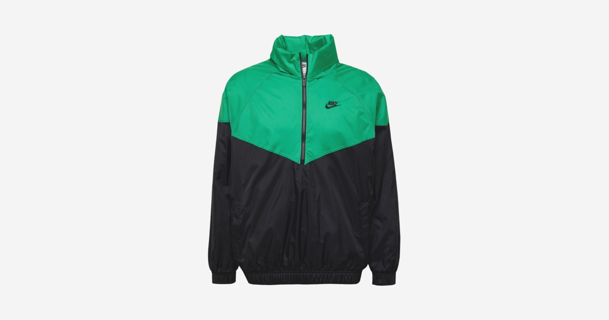 Nike Sportswear Between season jacket Windrunner in Grass Green Black ABOUT YOU
