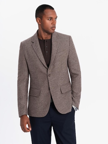 Ombre Regular fit Kavaj i brun: framsida
