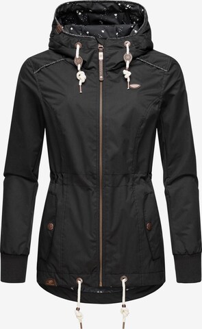 Ragwear Outdoor Jacket 'Danka' in Black: front