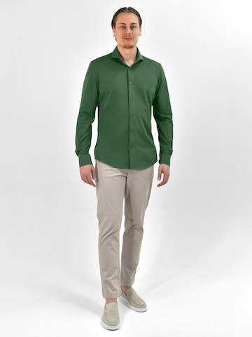 Vercate Slim fit Koszula biznesowa 'No. 19' w kolorze zielony