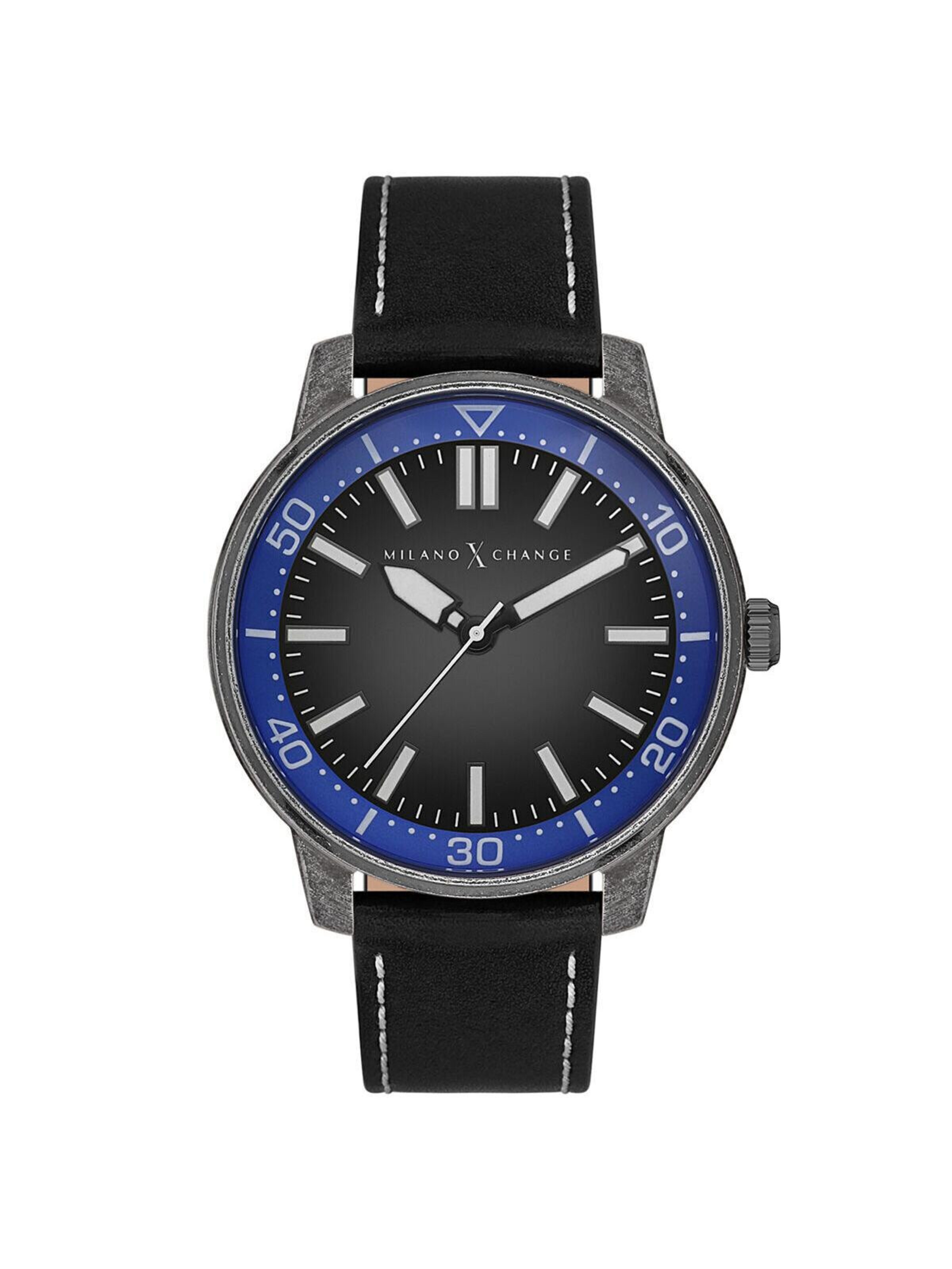 Orologio analogico 'Milano X Change Analog Men Watch MEX3227' di Milano X Change in nero: frontale