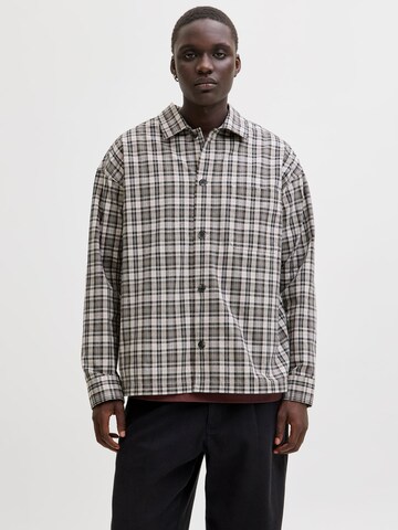 JACK & JONES - Ajuste confortable Camisa en plata: frente