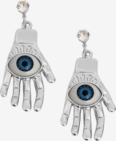 Auskarai 'Nerine' iš SOHI, spalva – mėlyna / juoda / sidabrinė / balta, Prekių apžvalga